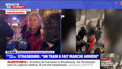 Accident de tramways à Strasbourg: "Des lignes de bus mises en place", affirme Pia Imbs (Eurométropole Strasbourg)