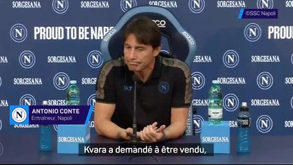Naples - Conte se lâche sur "Kvara" : "Je suis très déçu"