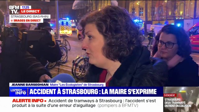Accident de tramways à Strasbourg: Pas de mort, pas de personne en urgence absolue , affirme la maire, Jeanne Barseghian (Les Écologistes)