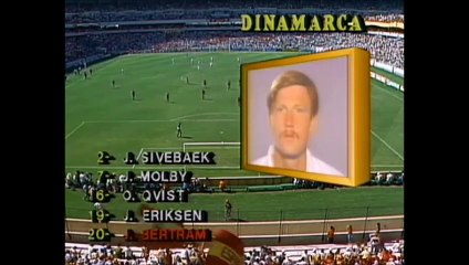 Copa do Mundo 1986 Espanha x Dinamarca (1/8 finais) com Galvão Bueno (Globo)