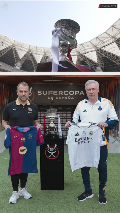 El saludo entre Ancelotti y Flick antes de la final
