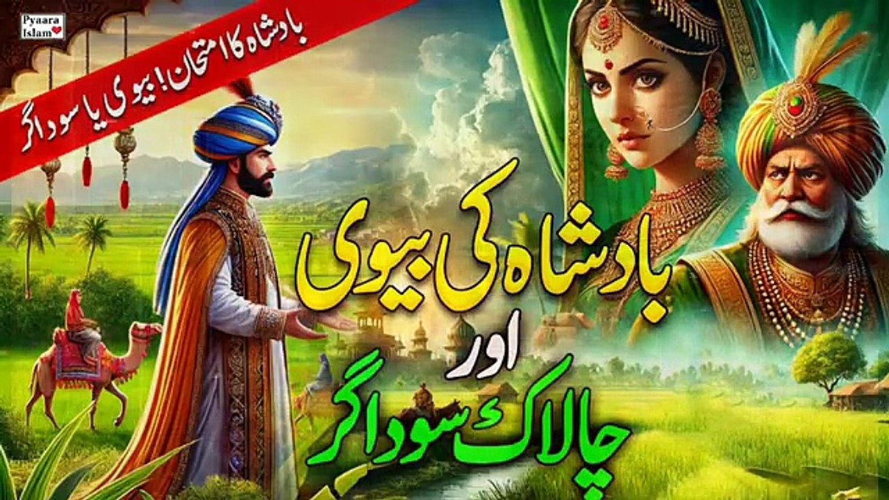 Badshah ki biwi aur chalak Sudagar.  Sabaq amooz kahani.