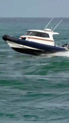 Awesome performance by the Protector Targa 330 yesterday at the Haulover Inlet