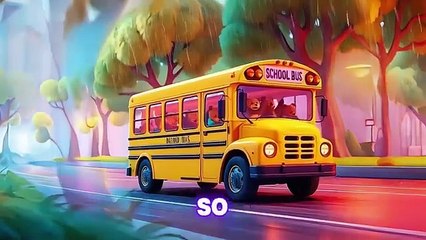 Wheels on the Bus - Bear Bus Song for Kids