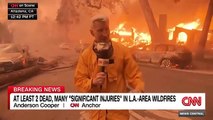 'Uncomfortably close': Anderson Cooper reports from California neighborhood hit by wildfire