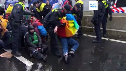 Several arrested as climate activists block major highway in The Hague