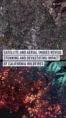 Satellite and aerial imagery capture the devastation of six simultaneous wildfires in Los Angeles County.  923  Since January 7, the fires have claimed at least 10 lives