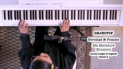PIANO FACILE // STROMAE, POMME - MA MEILLEURE ENNEMIE (Arcane League of Legends Season 2)