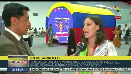 Clausura del festival internacional antifascista en Venezuela