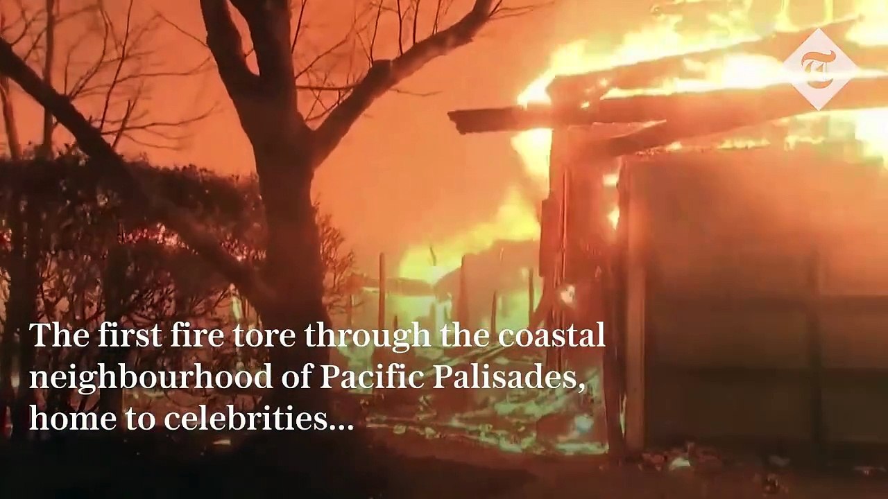 California wildfires: Blazes rip through Los Angeles as firefighters run out