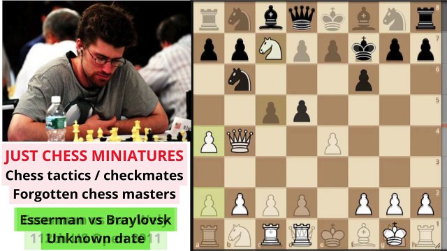 Chess tactics. Marc Esserman playing the Smith Morra Gambit
