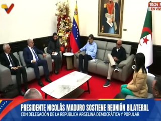 Jefe de Estado sostiene encuentro bilateral con delegación de la República de Argelia