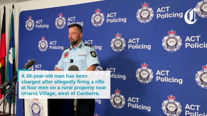 Man charged after allegedly shooting rifle at four people