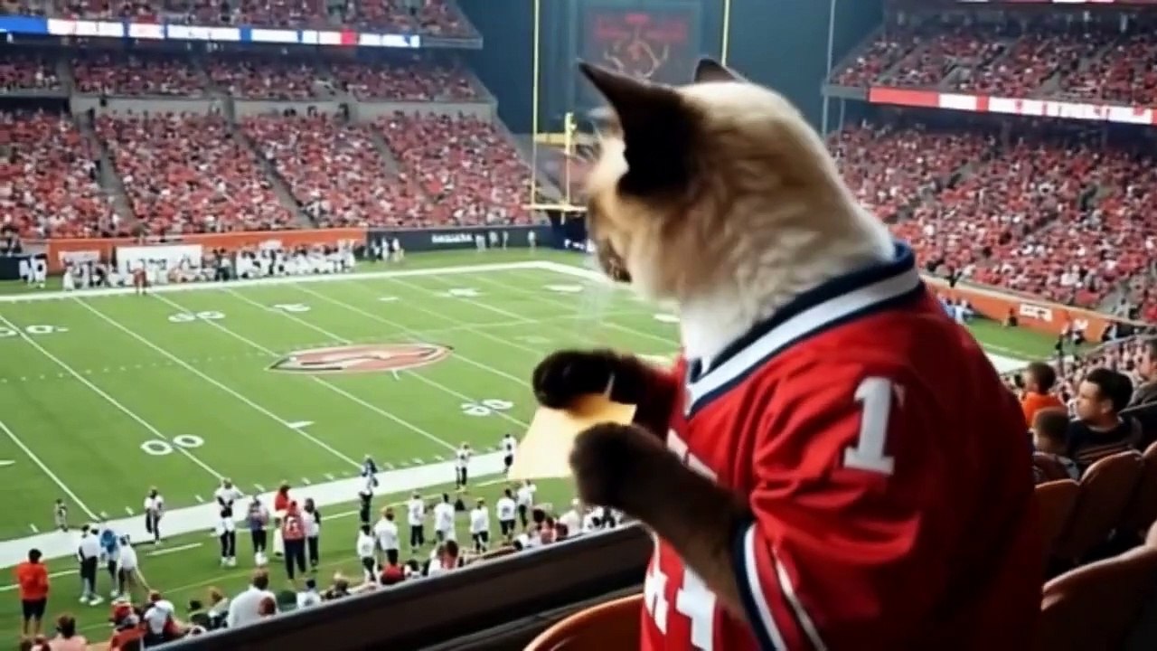 "The Feline Football Dynasty Begins" "Feline Football Frenzy: Cats Take the Field!""Clawing to Victory: Cats Rule the Game"