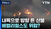 내륙으로 방향 튼 산불에 돌풍까지...베벌리힐스도 위험? / YTN