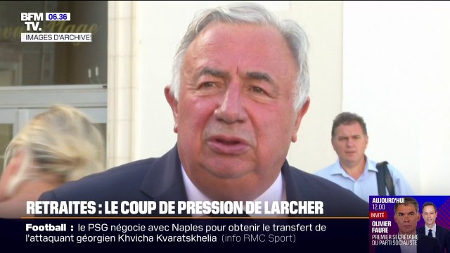 Réforme des retraites: le président du Sénat ne veut ni suspension ni abrogation