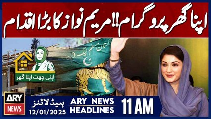 CM Maryam Nawaz's big initiative - ARY News 11 AM Headlines | 12th JAN 2025
