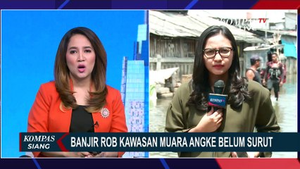 Hari Ketiga, Banjir Rob di Kawasan Muara Angke Jakut Belum Surut