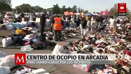 Centros de acopio en Arcadia brindan ayuda a víctimas de incendios en Los Ángeles