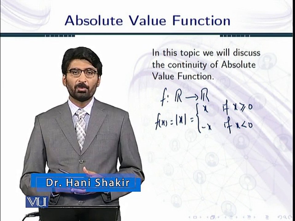 Topology Lecture 73  Absolute value Function in Topology in Urdu