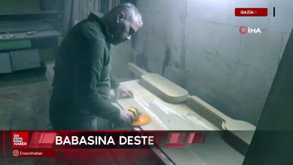 Gaziantep'te babasına destek olmak için öğrendiği kürek yapımında ihracatçı oldu