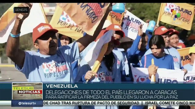 Delegaciones de todo el país llegaron a Caracas para ratificar la firmeza del pueblo
