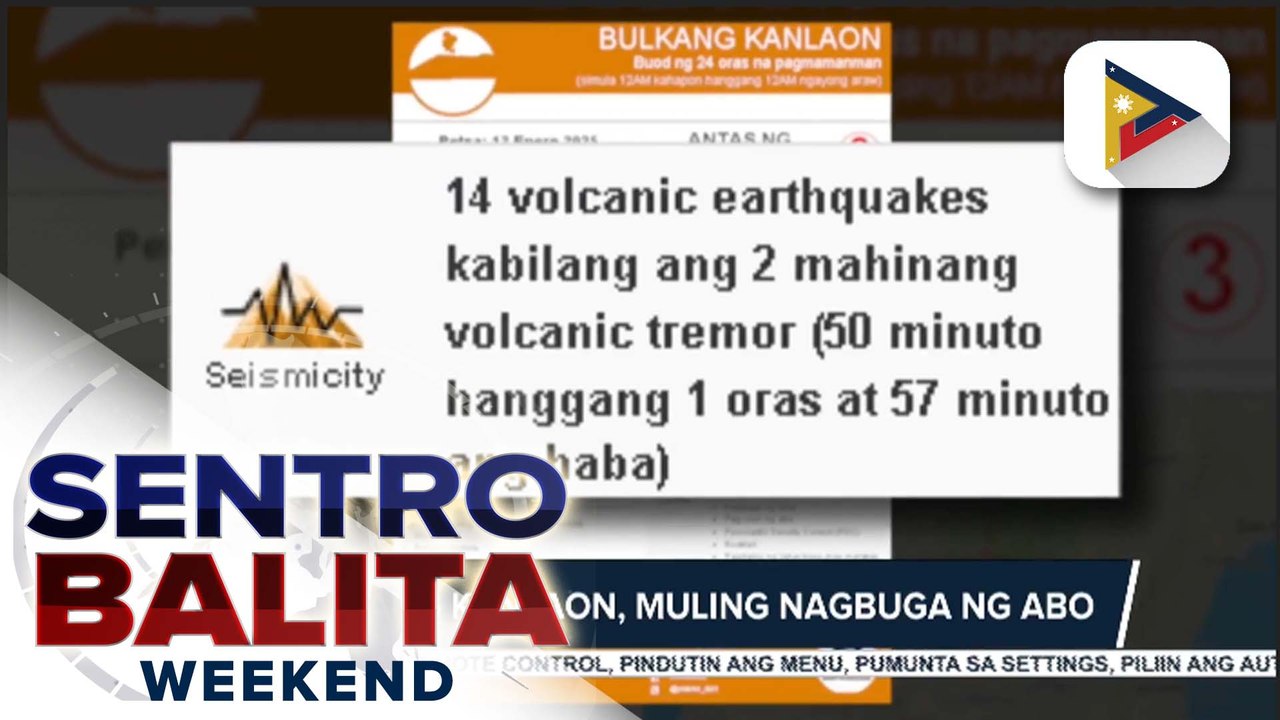 Bulkang Kanlaon, muling nagbuga ng abo
