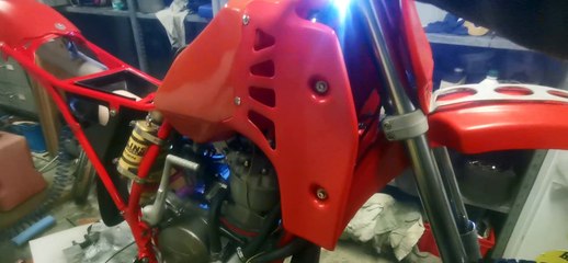 Cagiva 500 wmx 1985 démarrage