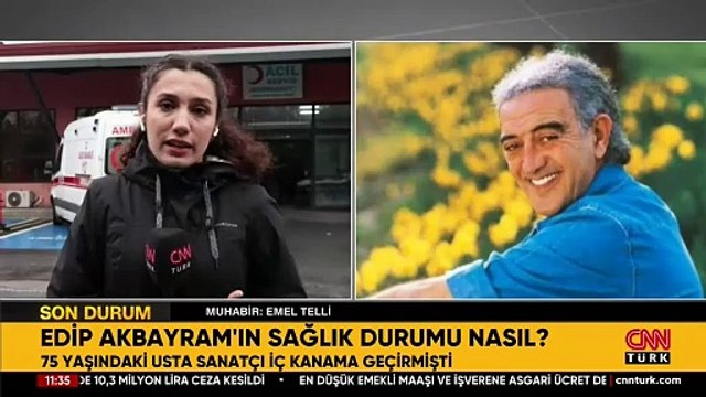 Edip Akbayram'ın sağlık durumu nasıl? CNN TÜRK muhabiri hastane önünden aktardı