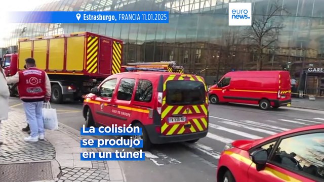 Decenas de heridos tras la colisión de dos tranvías en la ciudad de Estrasburgo, en el este de Francia