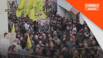 Penduduk selatan Lubnan hadir pengebumian Hassan Ghassan Hijazi