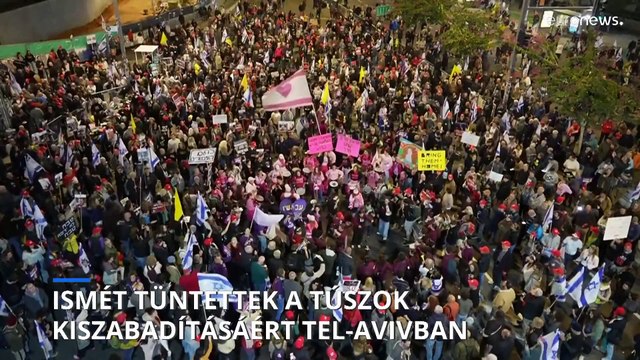 Izraelben ismét tüntettek Netanjahu ellen, a Hamász szerint 90 százalékban készen van a tűzszüneti megállapodás