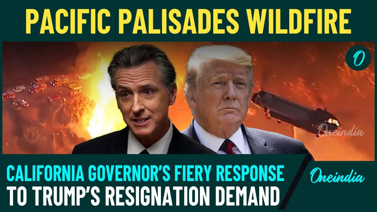 Trump Vs Newsom Blame Game begins on Los Angeles Pacific Palisades California Wildfires
