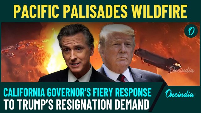 Trump Vs Newsom Blame Game begins on Los Angeles Pacific Palisades California Wildfires