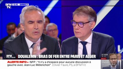 Affaire Doualemn: "Attention à la relation que nous devons maintenir avec l'Algérie", estime Olivier Faure, Premier secrétaire du parti socialiste