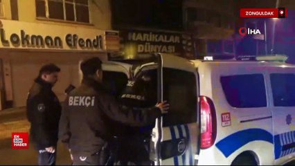 Zonguldak'ta polis alkollü sürücüyü aracın üzerine atlayarak durdurdu