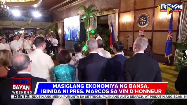PBBM, kinilala ang mahalagang papel ng diplomatic corps sa Pilipinas; masiglang ekonomiya ng bansa, ibinida ni PBBM sa vin d'honneur