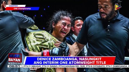 Denice Zamboanga, nasungkit ang interim ONE Atomweight title