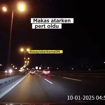 Ataşehir’de makas terörü! Trafikte makas atan sürücü kaza yaptı!
