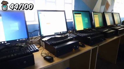Jimmy equiped brand new computers, protectors, White boards, tables and chairs, shelves filled with books for a school in Africa