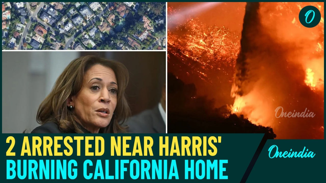 Harris' Home Burnt To Ashes In Brentwood California Wildfires? | 2 Arrested For Near VP's House