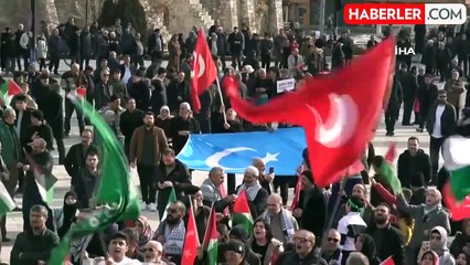 Üniversite Öğrencilerinden Filistin'e Destek Yürüyüşü