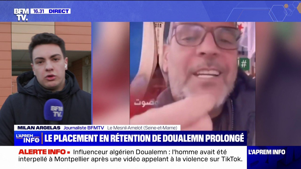 Affaire Doualemn: la détention de l'influenceur algérien en centre de rétention administratif prolongée de 26 jours