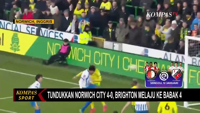 Piala FA 2024-2025: Tundukkan Norwich City 4-0, Brighton Melaju ke Babak 4