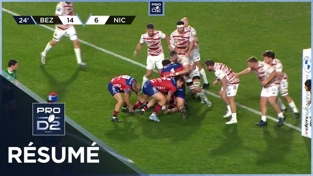 PRO D2 Saison 2024-2025 J16 - Résumé AS Béziers Hérault - Stade Niçois Rugby