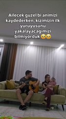 “Öyle kuru kuru yürüyemezdim, illaki bir organizasyon gerekliydi” der gibi bir anda yürüyen ufaklık 😅