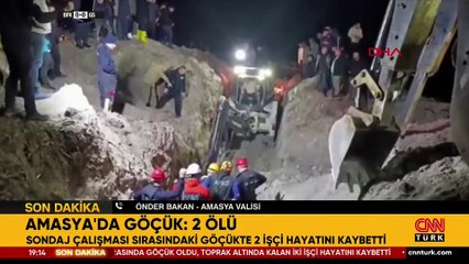 SON DAKİKA HABERİ: Amasya'da sondaj sırasında göçük! İki işçi hayatını kaybetti