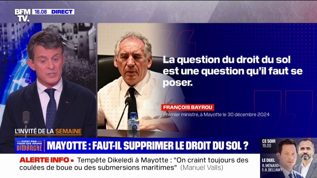 Manuel Valls souhaite restreindre l'accès au droit du sol à Mayotte