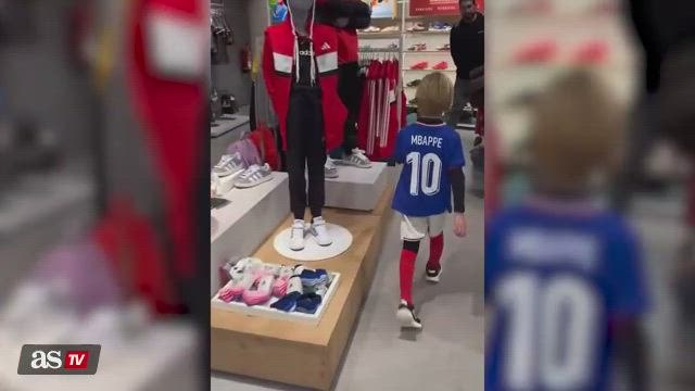 Xavi's son goes viral for wearing Kylian Mbappé's shirt