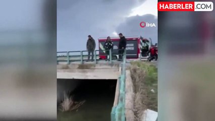 Ayvalık'ta Mahsur Kalan Kedi Kurtarıldı